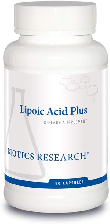 Biotics Research Lipoic Acid Plus– Alpha-Lipoic Acid, Vitamin C, Powerful Antioxidant, Promotes Eye Health. 90 Caps