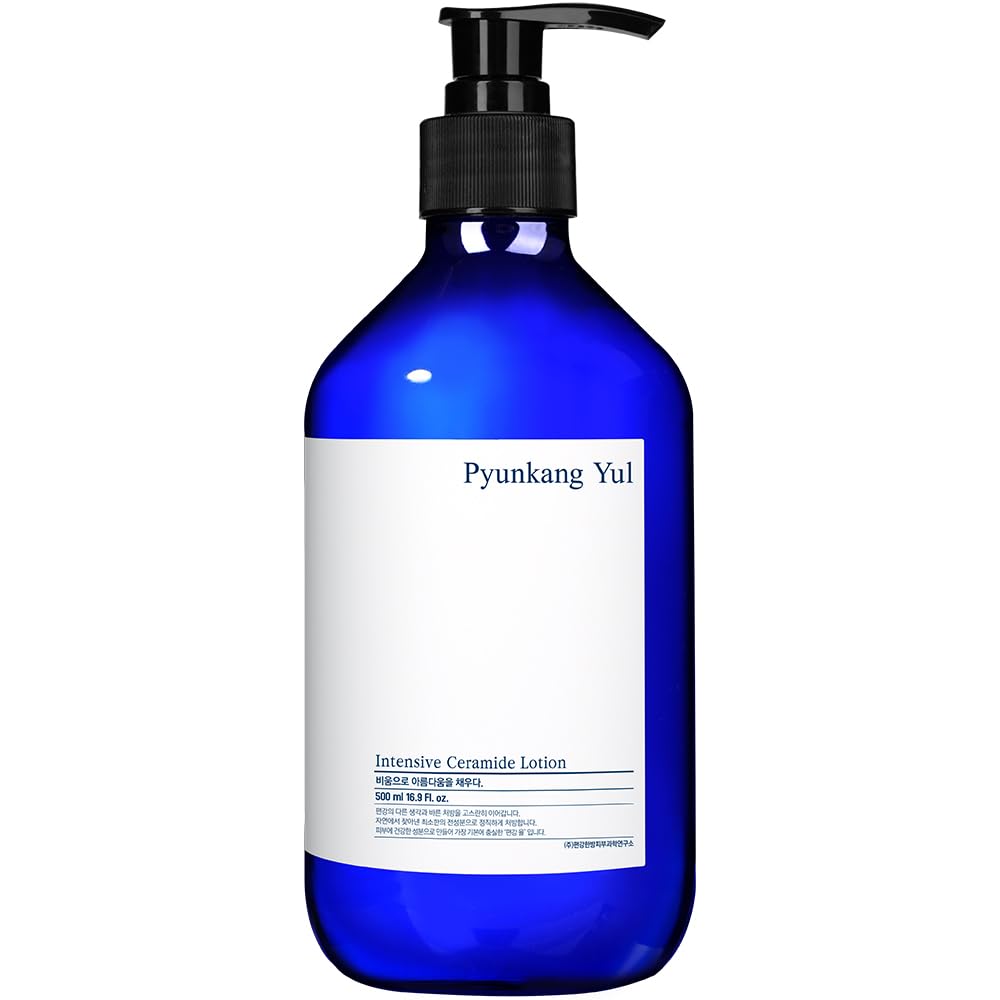 Pyunkang Yul Intensive Ceramide Lotion - Fragrance Free Face And Body Moisturizing Lotion - Hyaluronic Acid Moisturizer For All Skin - Natural Ingredients Olive Oil, Shea Butter - 16.9 Fl. Oz