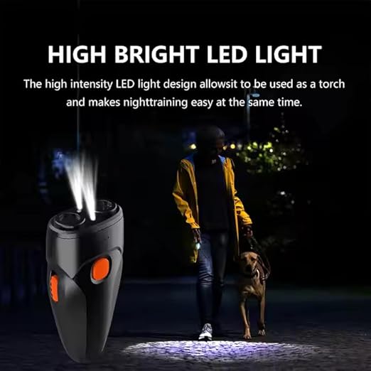 Rechargeable Dog Bark Control Device – Safe & Effective for Indoor/Outdoor Training, 50FT Range, Non-Harmful Sound & Vibration