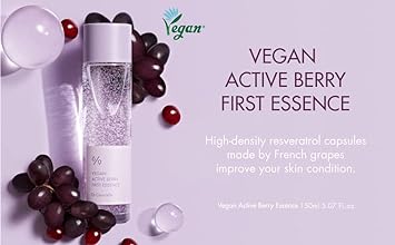 Dr.Ceuracle Vegan Active Berry First Essence?High-Density Resveratrol Capsules from French Grapes, Vitamin A from Cranberry, Upcycled Grape Seed Oil?Boosting Vitality, Revive & Rejuvenate Skin