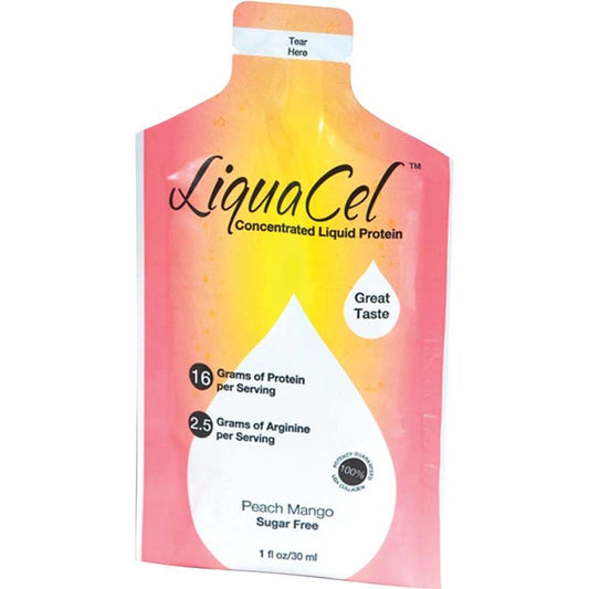 Liquacel Concentrated Liquid Protein Packets Peach Mango 30 X 30Ml : Health & Household