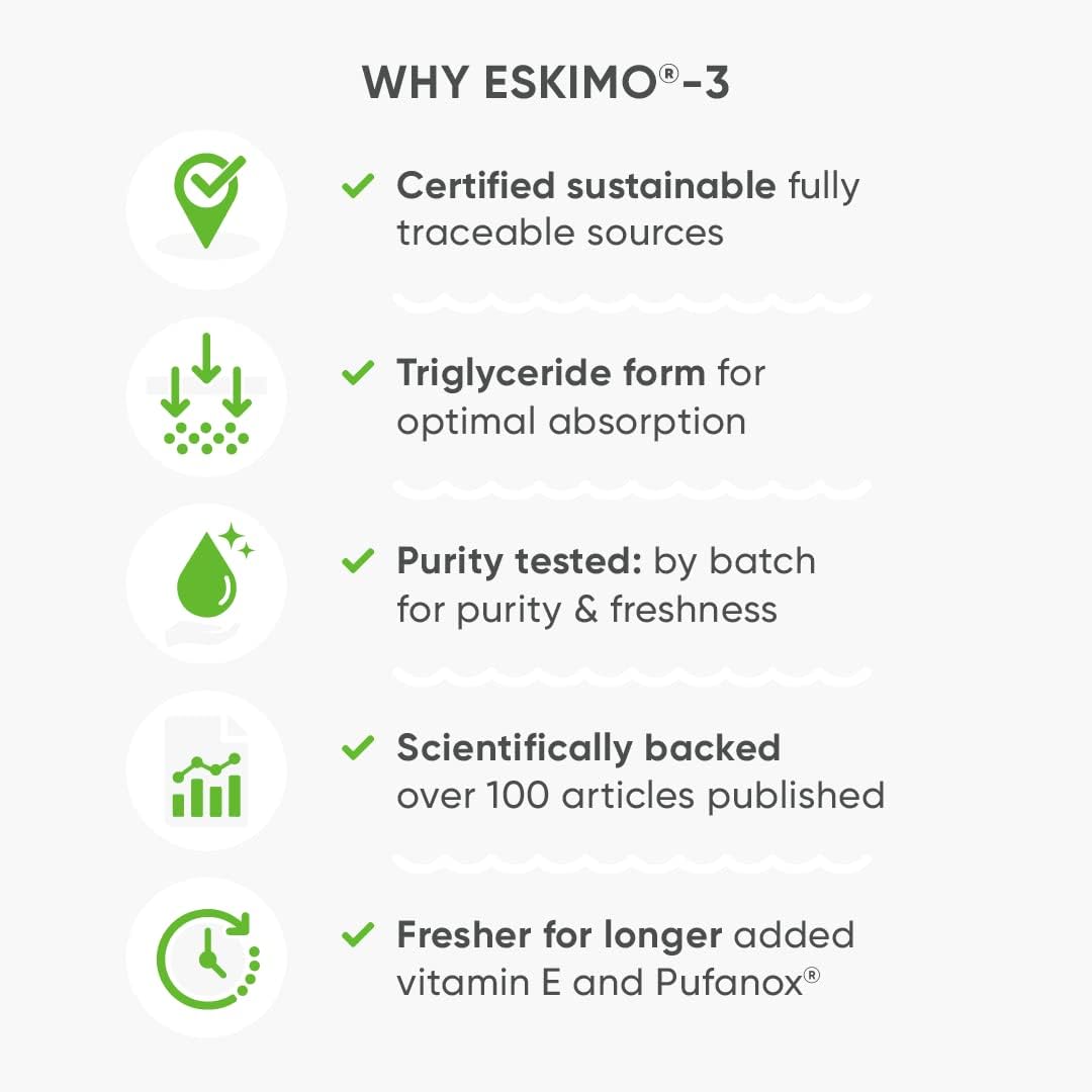 Eskimo-3 Little Cubs Omega 3 Fish Oil Tutti-Frutti With Vitamin D & E 105ml by Nutri Advanced : Health & Household