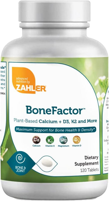 Zahler Bonefactor, Bone Strength Supplement Containing Calcium, Vitamin D, Vitamin K And Magnesium, Certified Kosher, 120 Tablets