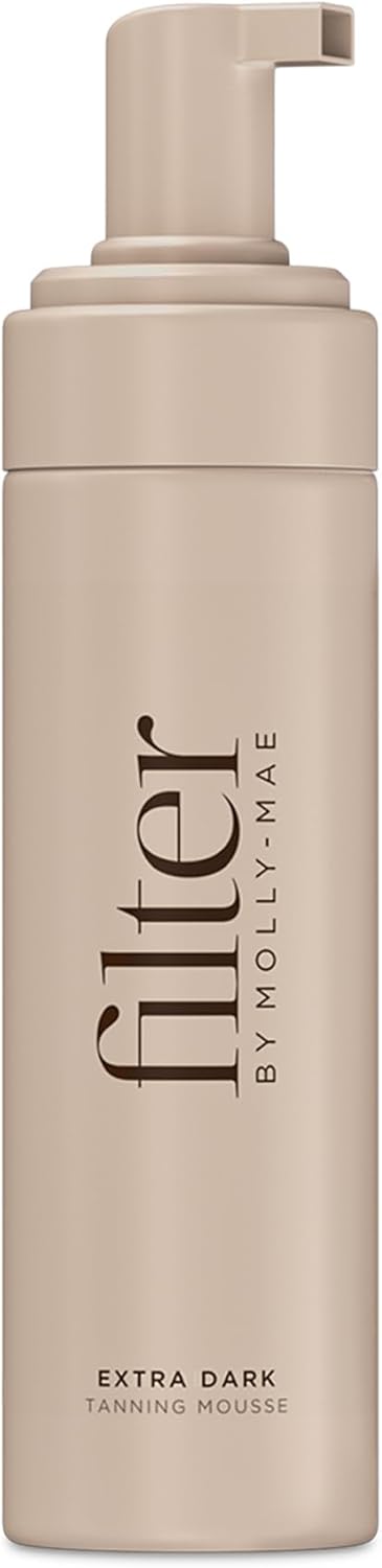 Filter By Molly-Mae Tanning Mousse | Medium Shade | Fast Drying Self Tan Mousse, For A Sunkissed, Golden Glow | Streak Free Fake Tan | Moisturising Foam | Fast Developing | 200Ml