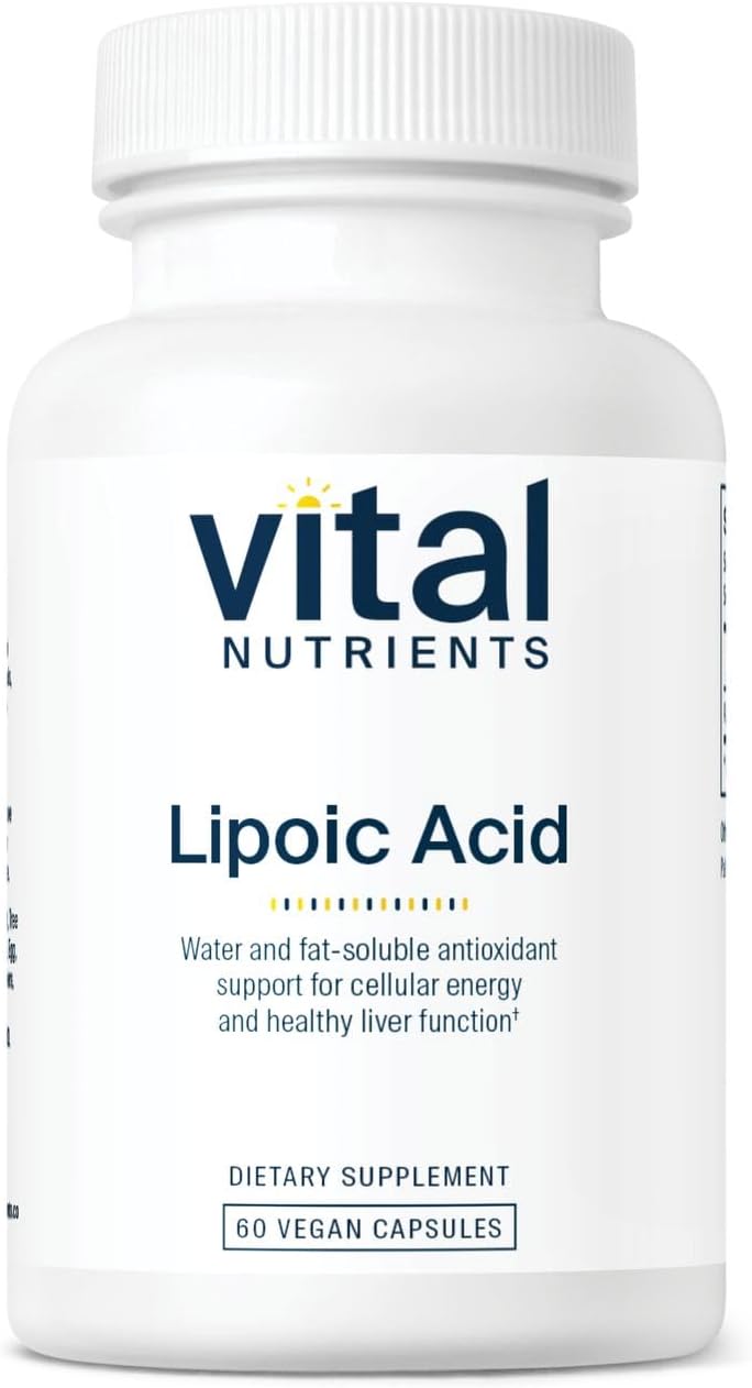 Vital Nutrients - Lipoic Acid - Multi-Purpose Nutrient and Powerful Antioxidant - 60 Vegetarian Capsules per Bottle - 300 mg