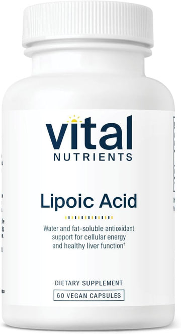 Vital Nutrients - Lipoic Acid - Multi-Purpose Nutrient and Powerful Antioxidant - 60 Vegetarian Capsules per Bottle - 300 mg