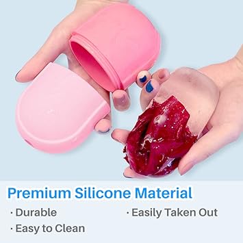 Kalevel Skin Care Ice Cube Holder Ice Facial Roller Mold Silicone Ice Stick Tray Reusable For Face Beauty Tightening Lifting Swelling Blue : Beauty & Personal Care