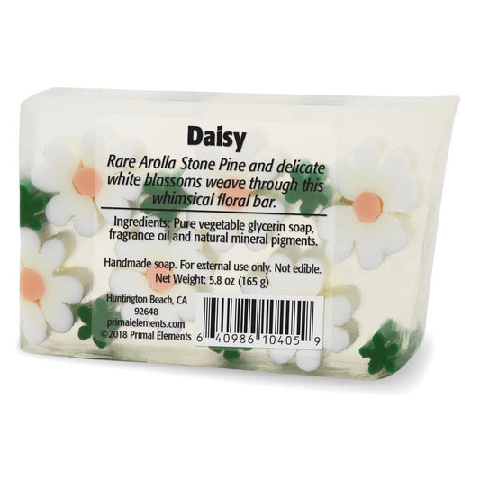 Primal Elements Glycerin Bar Soap | Helps All Skin Types, Sensitive, Oily & Dry Skin | No Parabens, Vegan, Gluten Free, 100% Vegetable Base - (Gardenia)