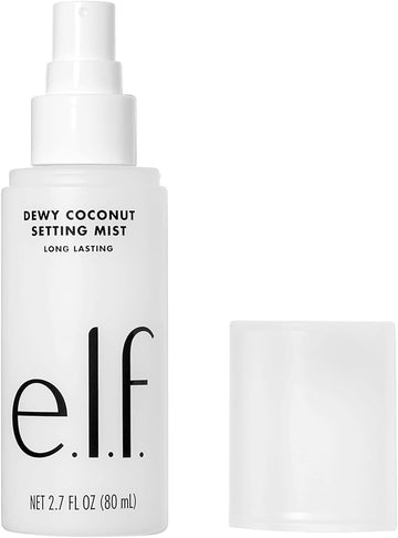 E.L.F. Dewy Coconut Setting Mist, Makeup Setting Spray, Hydrates & Conditions Skin, 2.7 Fl Oz (80Ml)