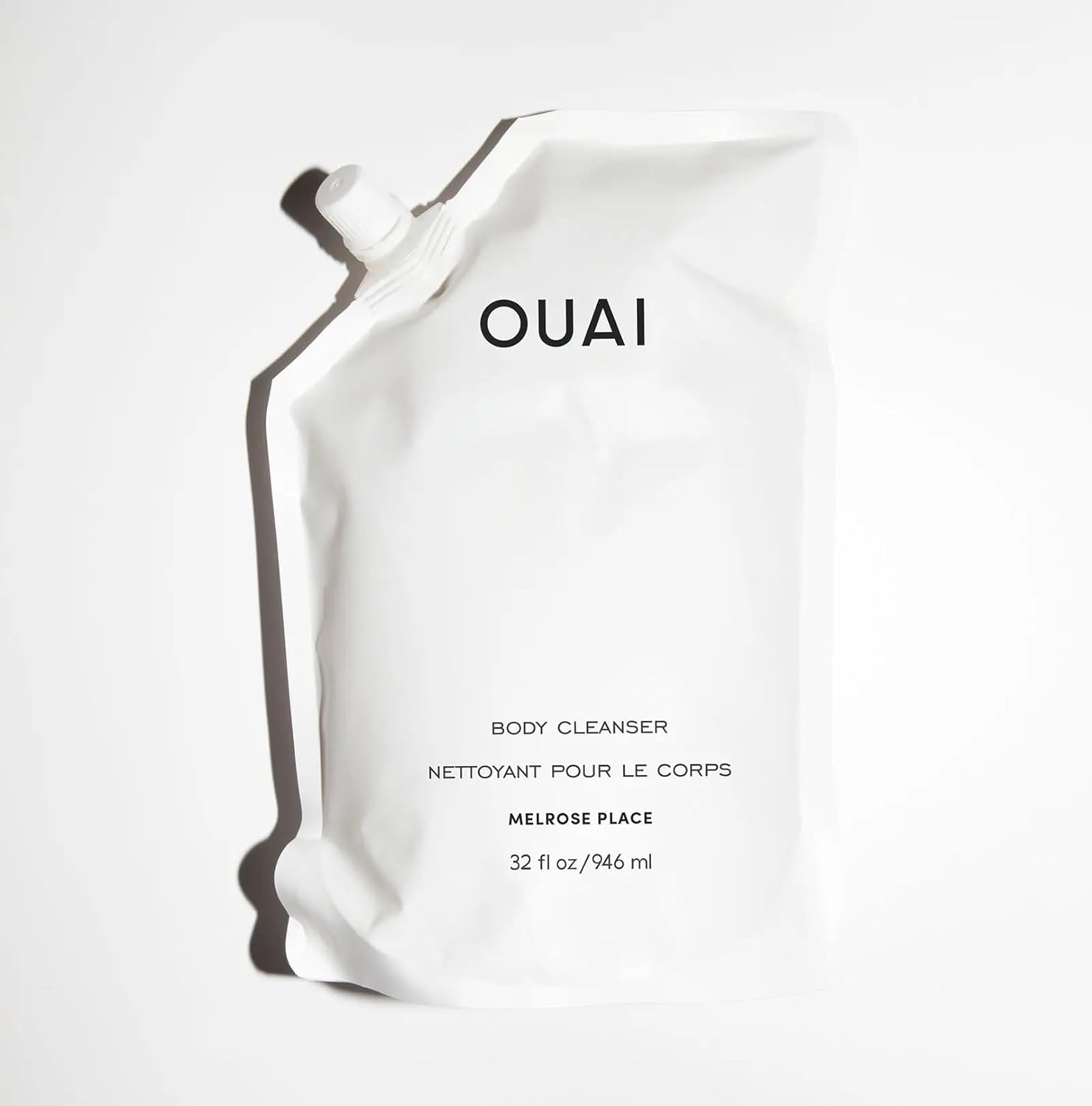 OUAI Body Cleanser Refill, Melrose Place - Foaming Body Wash with Jojoba Oil and Rosehip Oil to Hydrate, Nurture, Balance and Soften Skin - Paraben, Phthalate and Sulfate Free Skin Care - 32 Oz : Beauty & Personal Care
