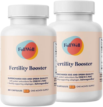 Fertility Booster For Men & Women | Conception Support For Healthy Egg Quality, Sperm Motility And Strength | Dietitian-Formulated | Ashwagandha, Coq10 & Nac, 3Rd Party Tested, 60 Servings