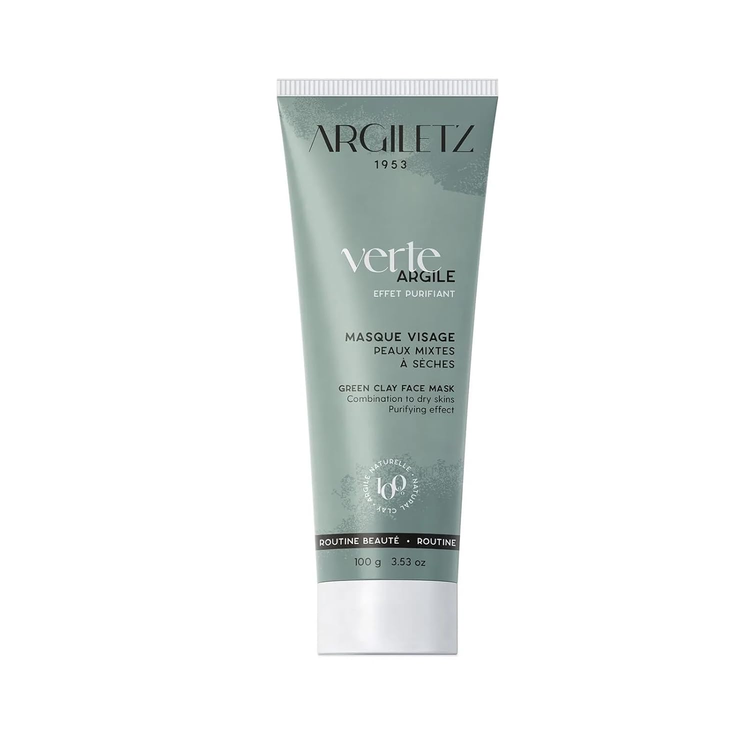 Argiletz Green Clay Face Mask For Oily Skin 100G / 3.53 Fl.Oz. 100% Sourced And Produced In France. Finest Grade Of Clay