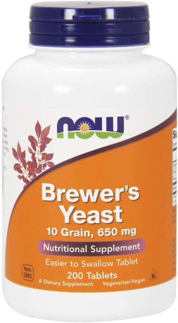 NOW Foods Brewer's Yeast 650 mg 200 Tabs
