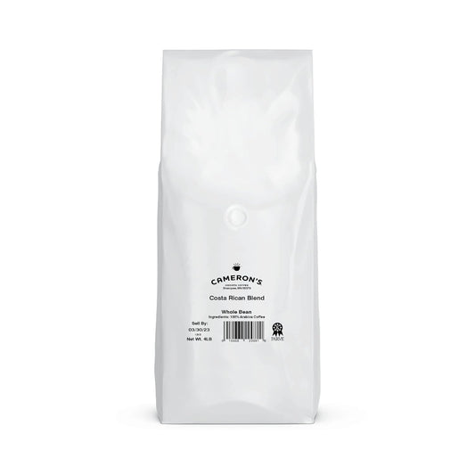 Cameron'S Coffee Costa Rica Blend Whole Bean Coffee, Medium Roast, 100% Arabica, Bulk, 4-Pound Bag, (Pack Of 1)