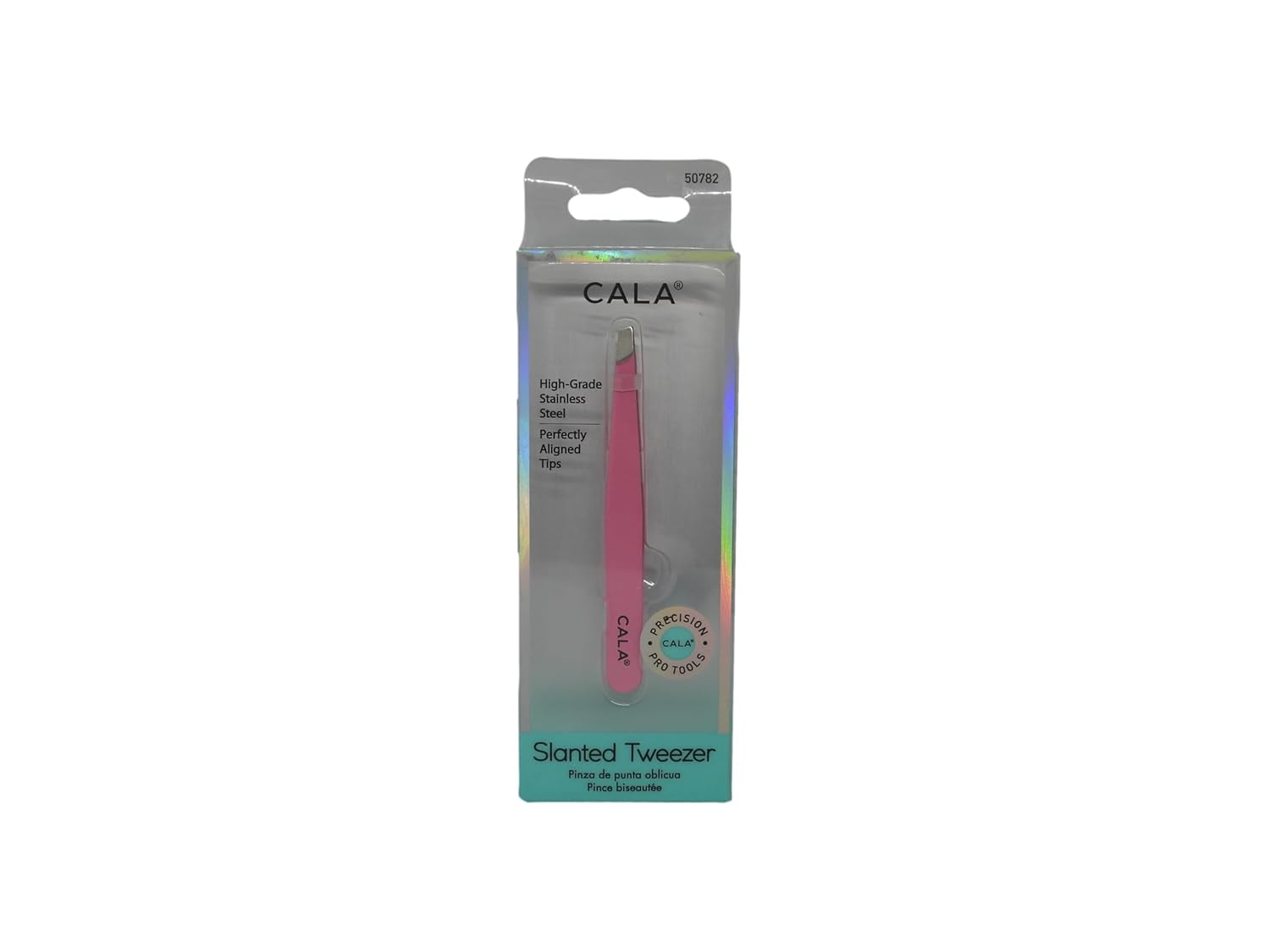 Cala Pro Pink Slanted Tweezers : Beauty & Personal Care