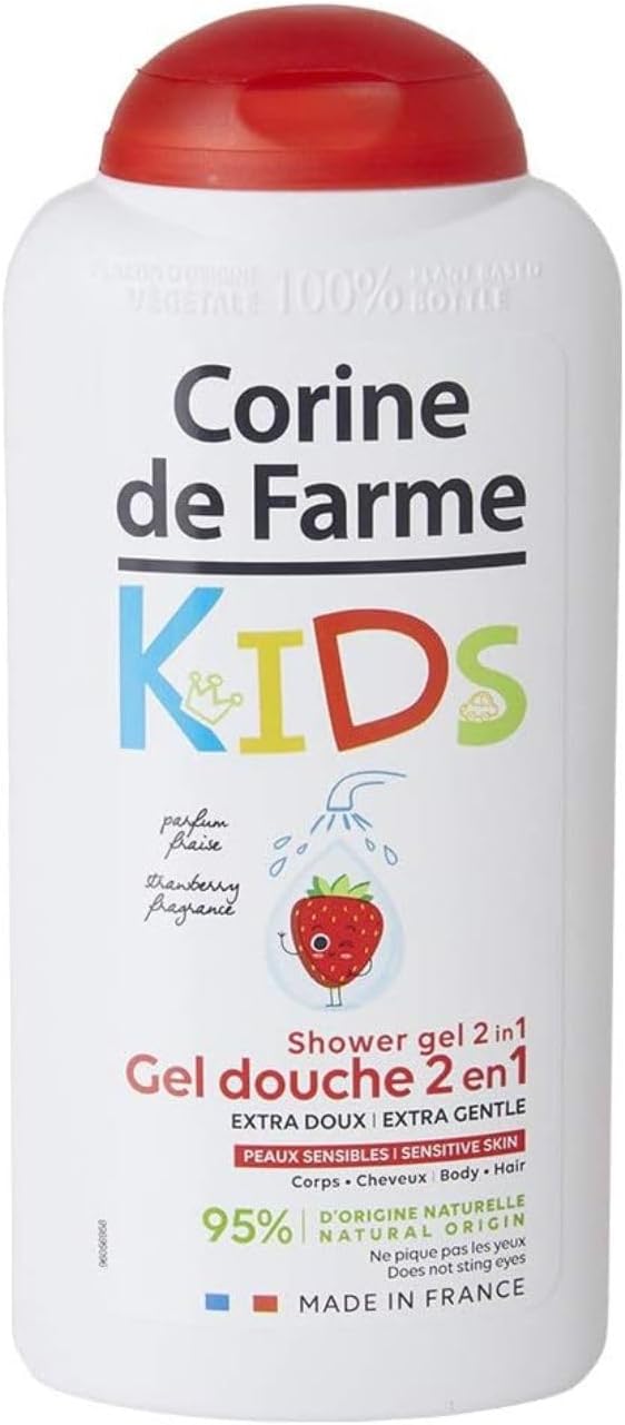 Gel De Ducha 2 En 1 Cuerpo & Cabello Kids Fresa 300 Ml
