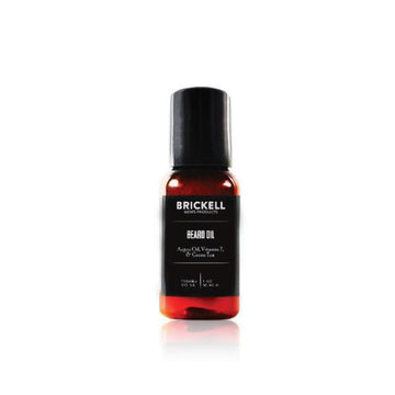 Brickell Men'S Beard Oil For Men, Natural And Organic Argan And Jojoba Oil To Strengthen And Soften Hair, 1 Ounce, Scented