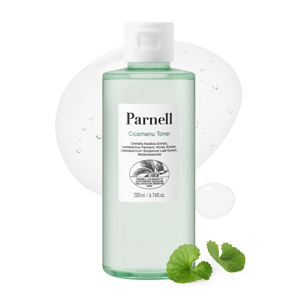 Parnell Cicamanu Toner - Centella Asiatica, Ceramide, Lha, Pha, Soothing And Moisturizing For Sensitive And Dry Skin (6.76 Fl Oz / 200Ml)