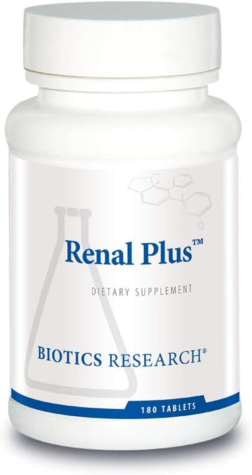 Biotics Research Renal Plus? ? Botanical, Glandular and Nutritional Support for Optimal Renal Function. Kidney Health. Supports Urological Function. Ulva Ursi, Buchu Leaf, Echinacea, Cranberry 180T