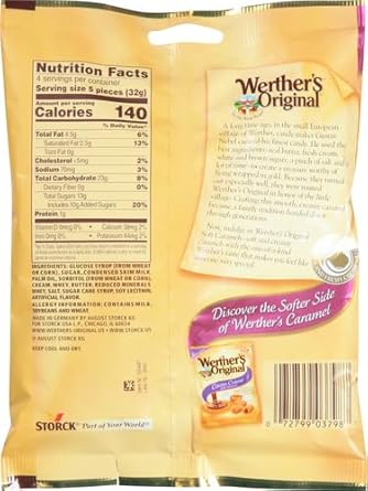 Werther'S Original Soft Caramels 4.51Oz Package
