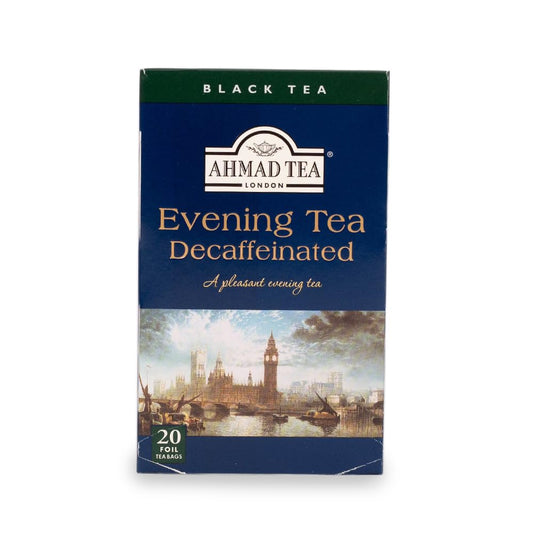 Ahmad Tea Black Tea, Decaffeinated Evening Teabags, 20 Ct (Pack Of 6) - Decaffeinated & Sugar-Free