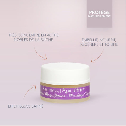 Ballot-Flurin - Beekeeper's BIO moisturizing lip balm - Honey, royal jelly, beeswax & plants - Nourishes, protects & regenerates - Made in France - 15 ml