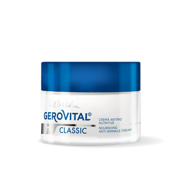 Gerovital Classic Nourishing Anti-Wrinkle Night Face Cream With Hyaluronic Acid, Juvinity™ And Vitamin E, Regenerates And Hydrates The Skin, Anti-Aging Face Cream, 50 Ml