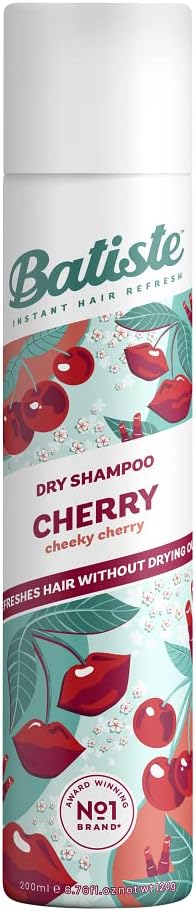 Batiste Dry Shampoo In Cherry, Cool And Retro Fragance, No Rinse Spray To Refresh Hair In Between Washes – 200Ml