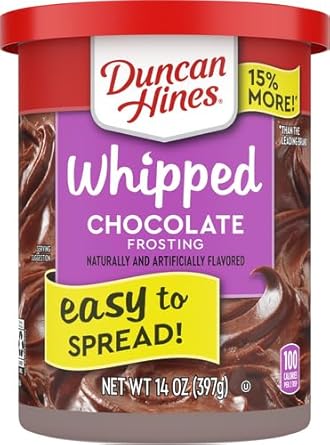 Duncan Hines Whipped Frosting Chocolate, 14 Oz Tub