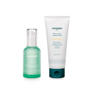 Rataplan Water Parsley Calming Serum & Cleanser Set