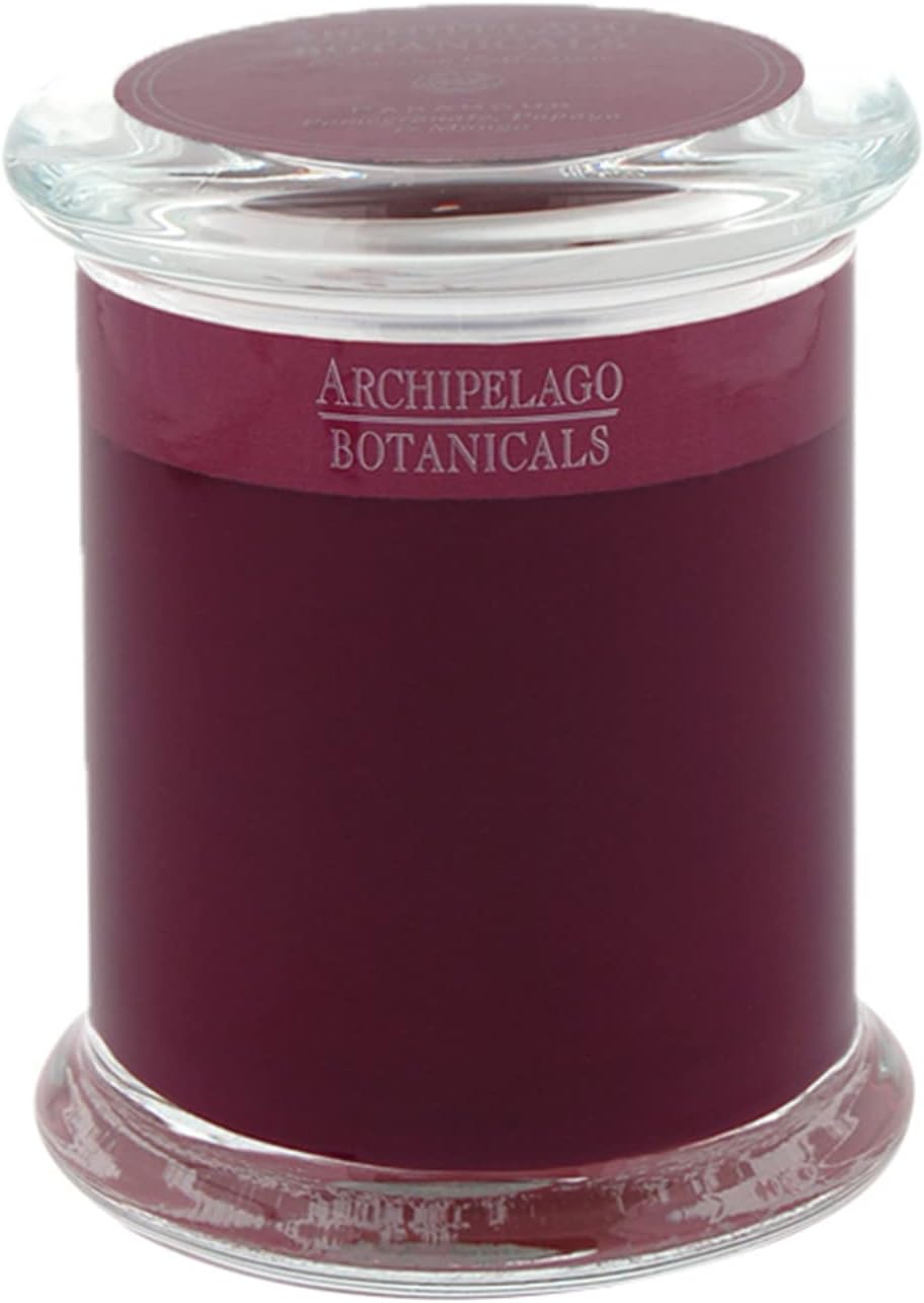 Archipelago Botanicals Rue Saint-Honoré Glass Jar Candle, Mahogany, Bitter Orange and Cardamom Scent, Lead-Free Candle Wicks, Burns Approx. 60 Hours (8.6 oz)