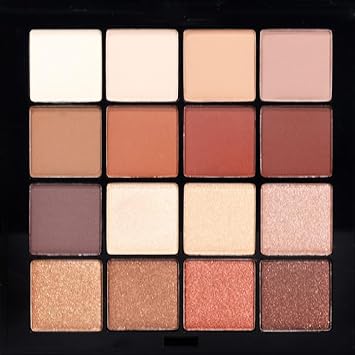 Palladio Ultimate Pro Eyeshadow Makeup Palette With Mirror, 18 High-Pigmented Powder Colors, Matte, Shimmer, Metallic, Satin Finishes, Shannon De Lima