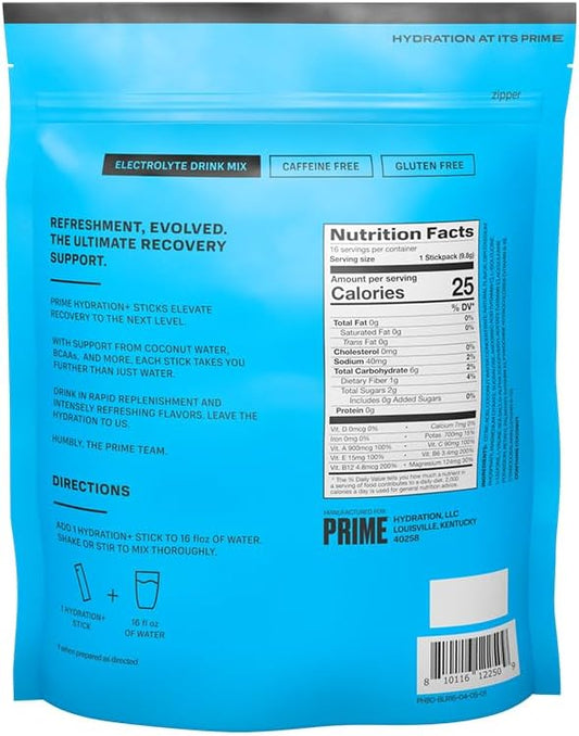 PRIME Hydration+ Sticks BLUE RASPBERRY | Hydration Powder Single Serve
