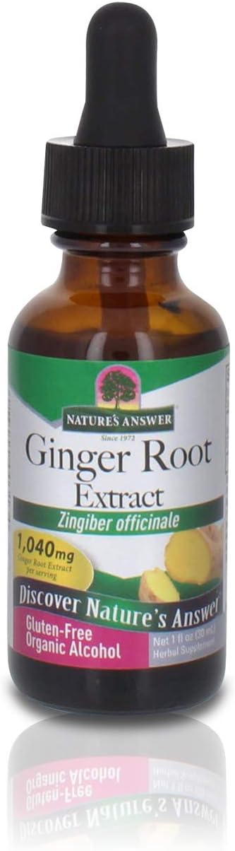 Nature'S Answer Ginger Root Extract Supplement With Organic Alcohol 1   | Supports Joint Function | Supports Digestion