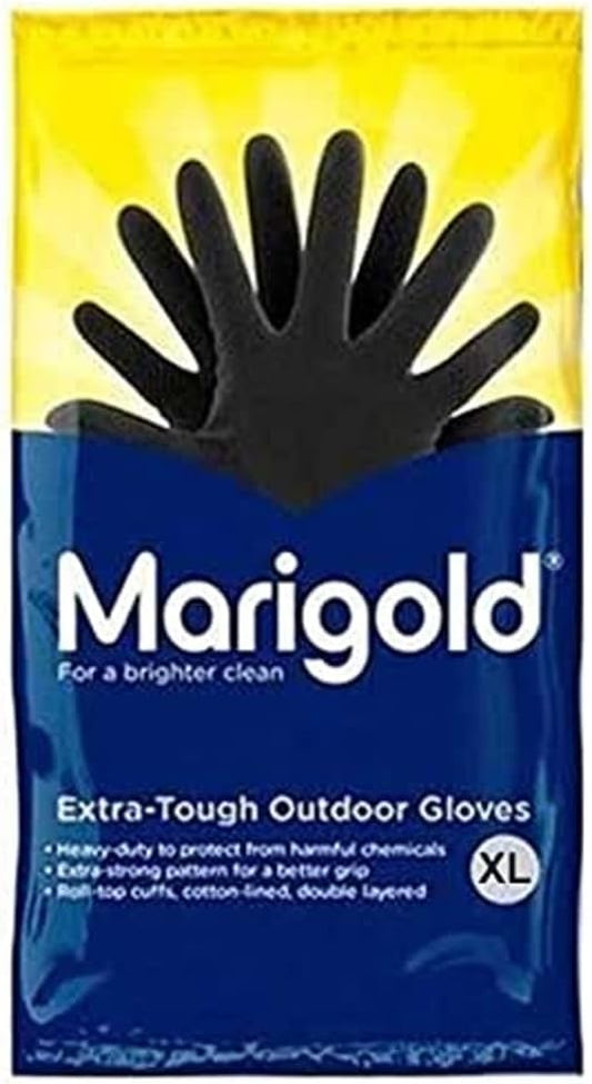 Marigold Unisex Rubber Gloves Gloves (Pack Of 6)