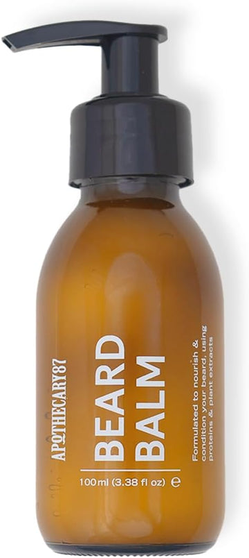 Apothecary 87 Beard Balm | Moisturising Beard Conditioner & Beard Moisturiser | Premium Formulation With Plant Extracts | Nourishes, Softens And Conditions, Reduces Irritation | 100Ml