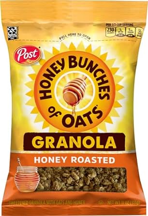 Post Honey Bunches Of Oats, Granola Honey Roasted, 11.0 Oz