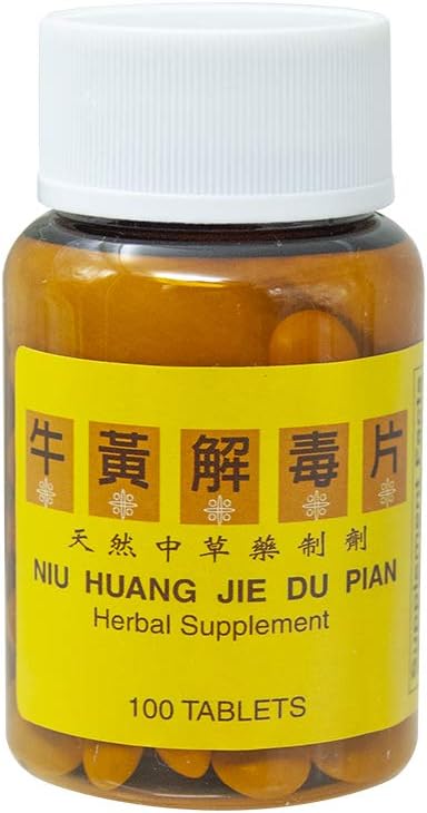 Herbal Supplement Sugar Coated Solstic Medicine Co. Est 1979 Niu Huang Jie Du Pian Is A Popular And Well Known Herbal Supplement That Is Useful In The Health Of The Inner Ear, Mouth Teeth, Throat, And Salivary Glands, And The Gastrointestinal And Respiratory Systems,Herbal Supplement,Sugar Coated,Solstic Medicine Co. Est 1979