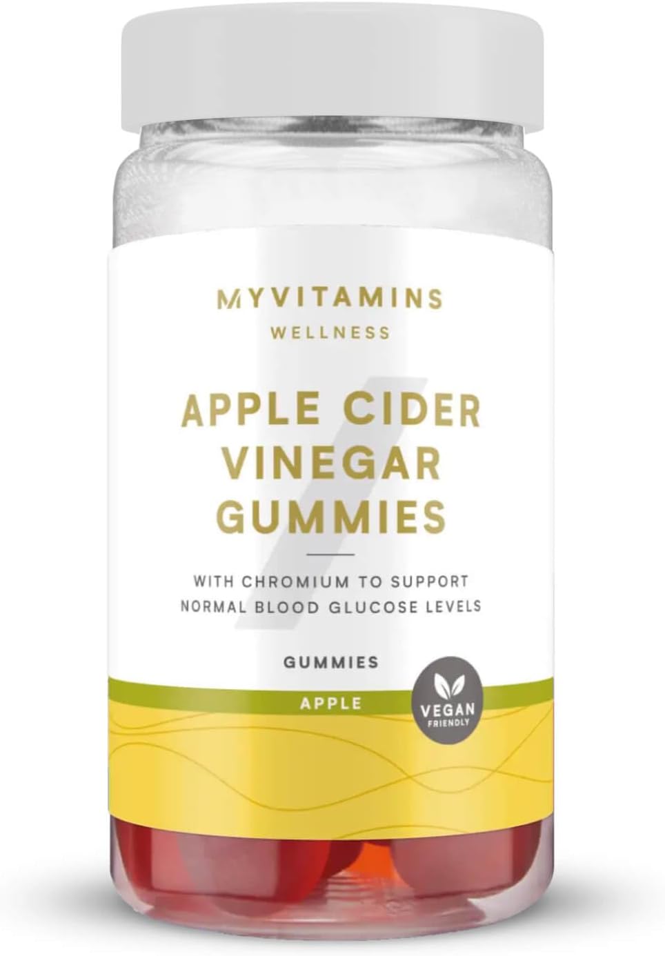 Myprotein Apple Cider Vinegar Gummies – 500Mg Acv With Vitamin C & Chromium – Supports Immune Health, Metabolism & Energy – Delicious Apple Flavor – Vegan & Gluten-Free – 30 Gummies