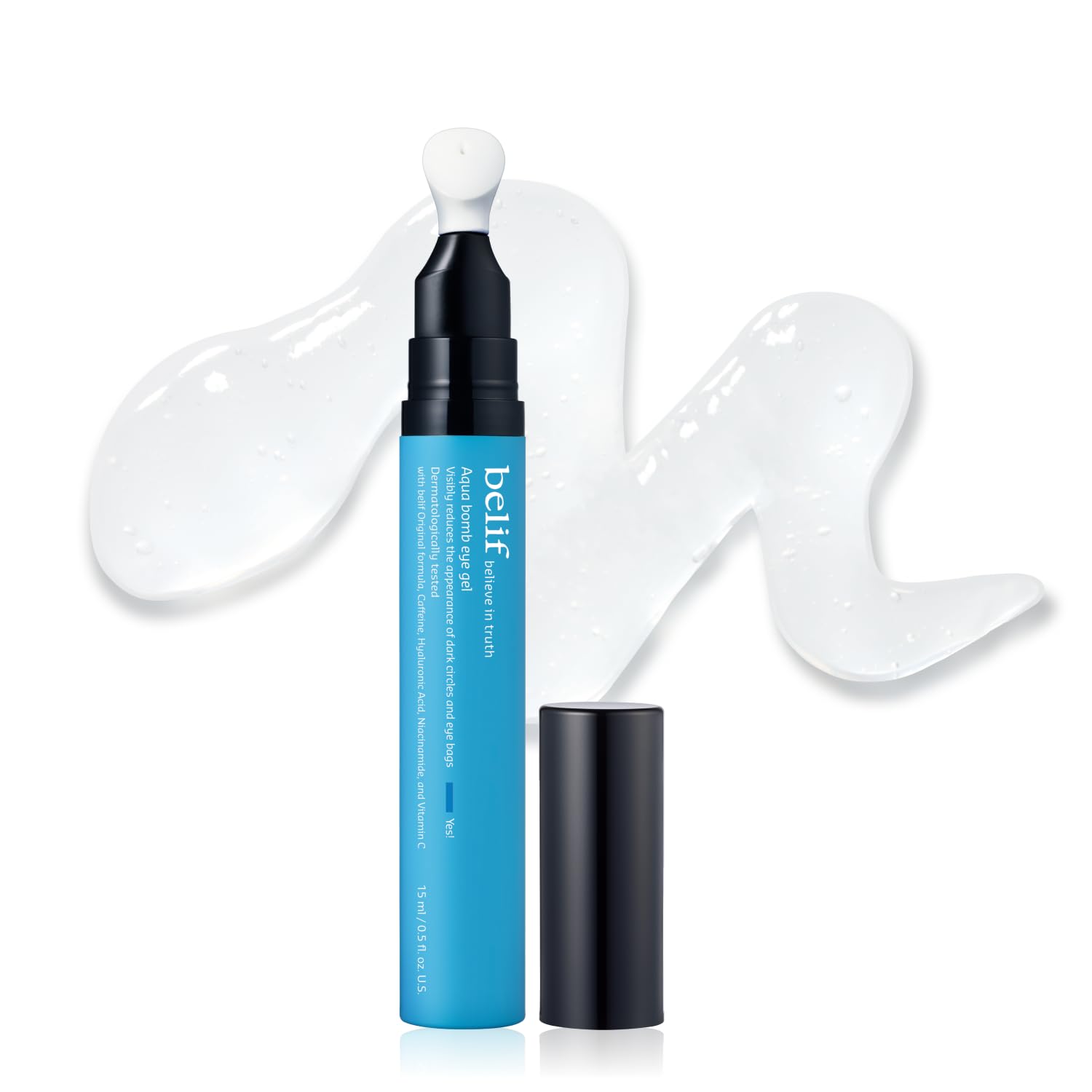 Belif Aqua Bomb Lifting Eye Gel | Retinol + Collagen + Peptide For Firming & Plumping | Hyaluronic Acid For Glowy Hydration | Niacinamide For Dark Circles | Korean Skin Care
