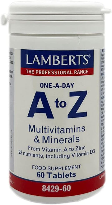 Lamberts A-Z Complete Multivitamin 60 Tablets - Comprehensive Daily Formula