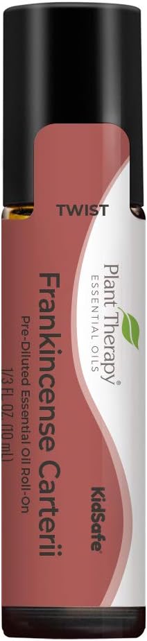 Plant Therapy Frankincense Carterii Essential Oil 100% Pure, Pre-Diluted Roll-On, Natural Aromatherapy, Therapeutic Grade 10 Ml (1/3 Oz)