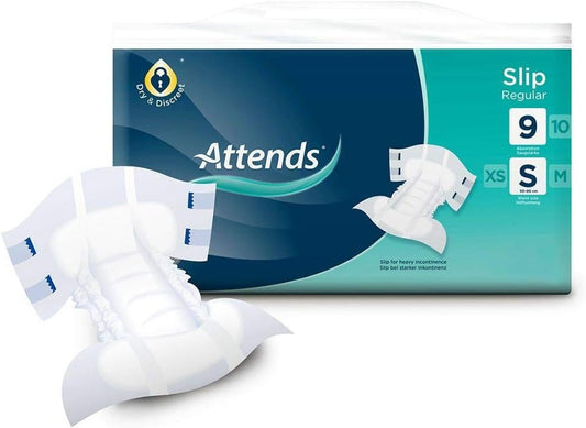 Attends Slip Regular 9 Small (1700Ml) 21 Pack Incontinence Protection