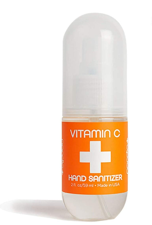Vitamin C Hand Sanitizer | Lightly Scented | Fast Absorbing Mist | Kills Bacteria | Perfect For Home, Office, Or On The Go | Made In Usa (2 Oz) : Health & Household