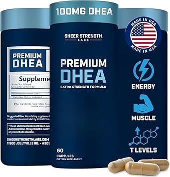 Dhea Supplement For Men Dhea 100Mg - Pure Dhea Supplement For Men For Strength And Hormone Balance - Dhea Supplement For Women And Men - High Purity Enhanced Absorption 60 Sv Usa