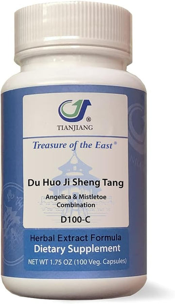 Angelica & Mistletoe Combination - Du Huo Ji Sheng Tang (5:1 Concentrated Herbal Extract, 100 Capsules)