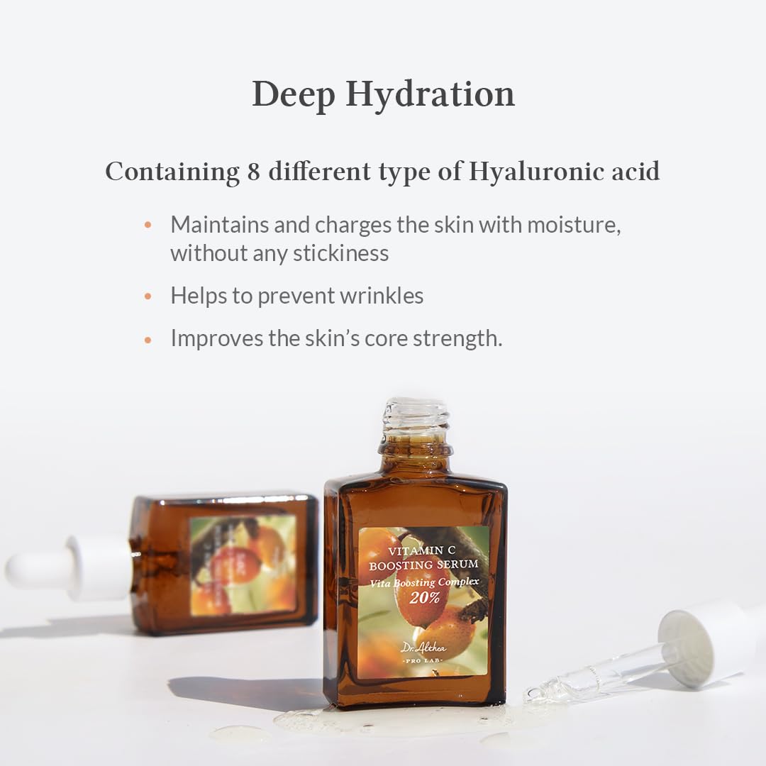 Dr.Althea Vitamin C Boosting Serum | Daily Vitamin C Serum For All Skin Types | Helps Remove Dark Spots & Uneven Skin Tone | Korean Vegan Skincare (Discontinued)