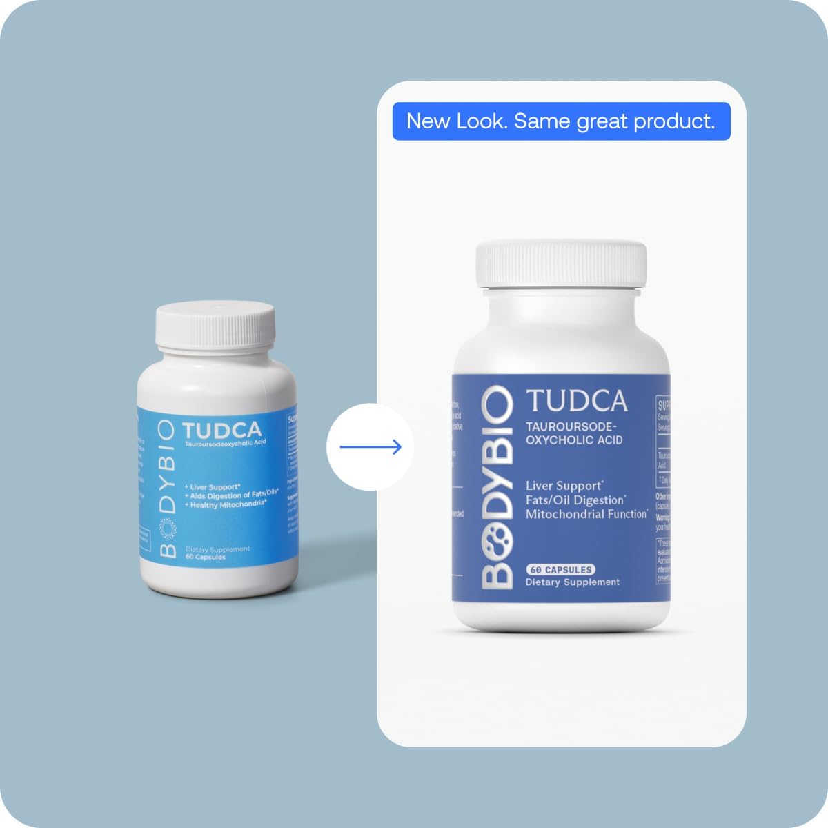 Bodybio Tudca - Pure Tauroursodeoxycholic Acid Supplement - Support Bile Flow, Fat Metabolism & Liver Detox : Health & Household