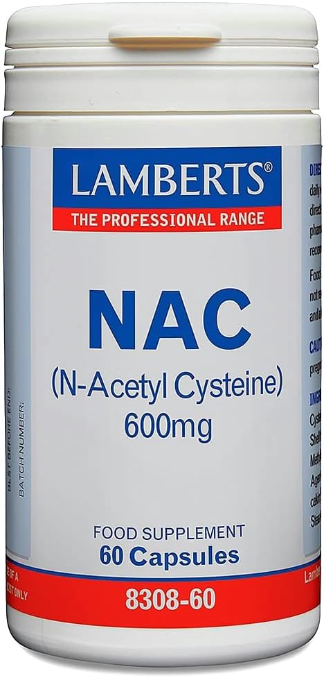 NAC (n-acetil cisteina) 60 Capsules of Lamberts : Amazon.co.uk: Health & Personal Care