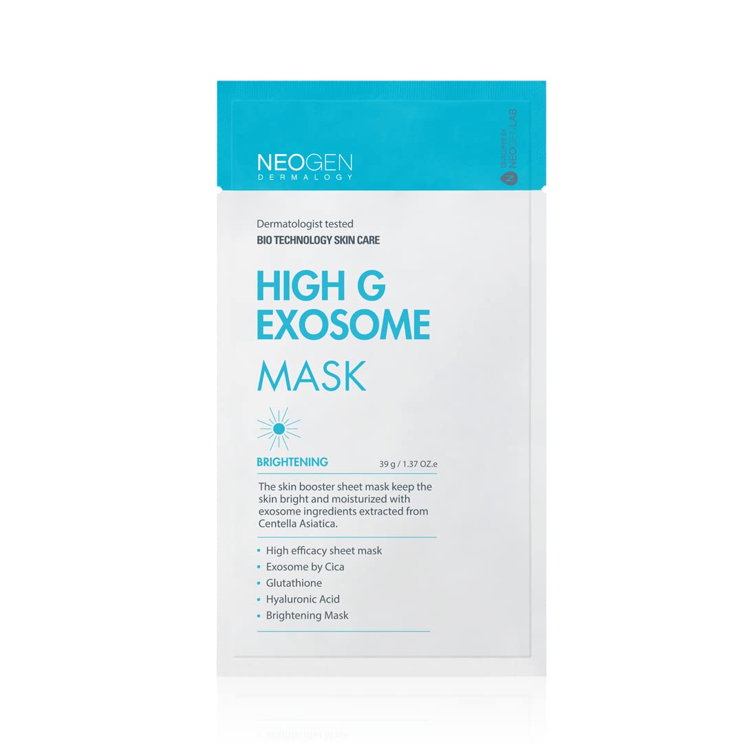 K-Beauty Neogen Dermalogy High G Exosome Mask Sheet (39G. 5 Sheets)